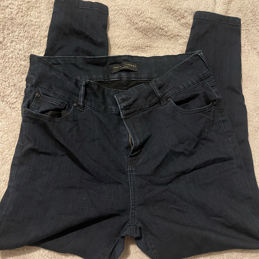 Blue skinny jeans